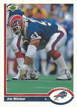 Jim Ritcher Buffalo Bills 1991 Upper Deck NFL #379